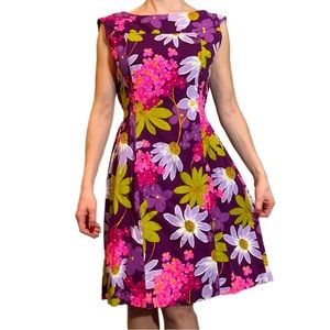 Authentic Vintage 1970's Hookano purple dress, excellent condition